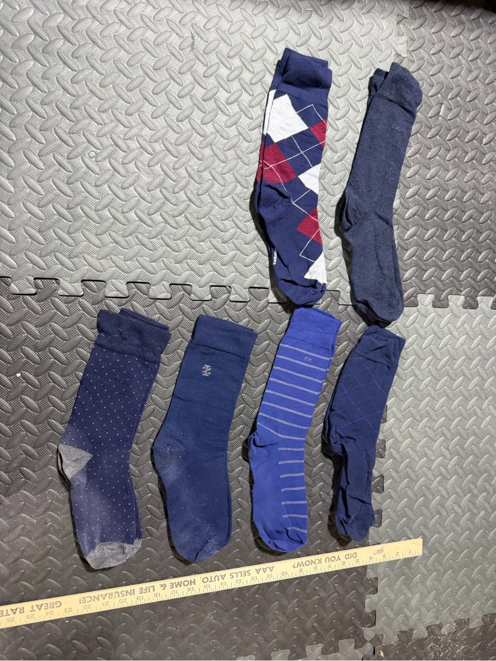 6 pairs Assorted Men's Dress Socks Multiple Patterns